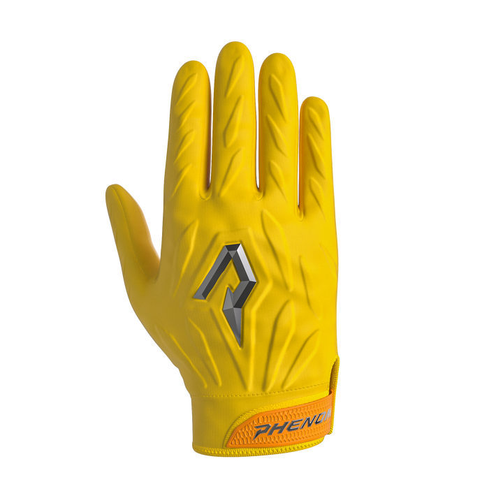 Phenom Elite Quantum Fierce Adult Padded Football Gloves Team Colors Phenom Elite Brand