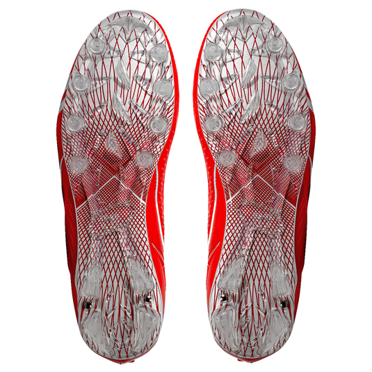 Quantum Speed: Football Cleats - Red - Team Colors