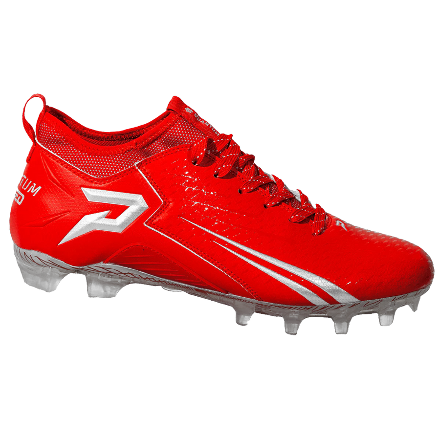 Quantum Speed: Football Cleats Red Team Colors – Phenom Elite