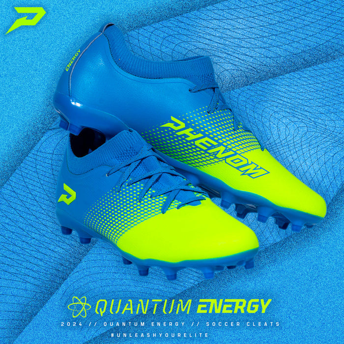 Quantum Energy: All Purpose Cleats - Columbia Blue & Slime