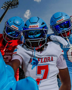 Quantum Flex Electric Blue Football Visor