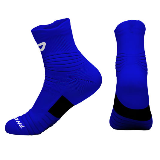 Quantum Knit Lite Quarter Performance Socks - Royal Blue