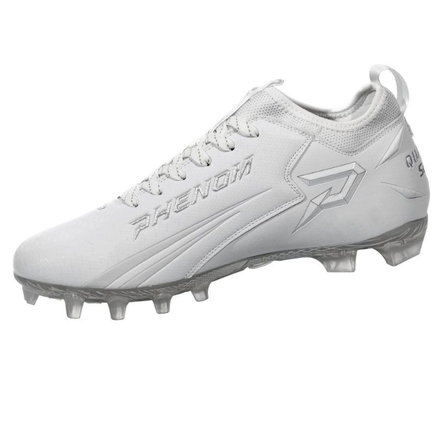 Quantum Speed: Football Cleats - White - Team Colors