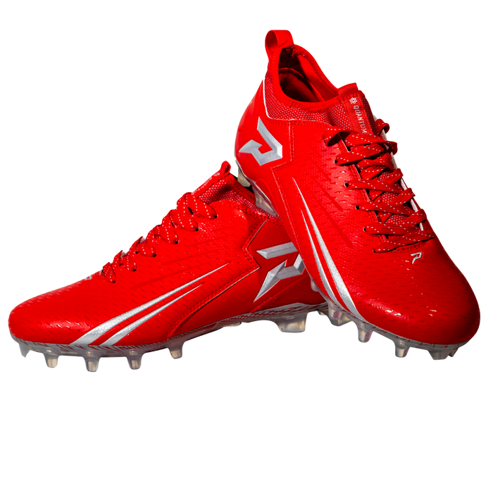 Quantum Speed: Football Cleats - Red - Team Colors