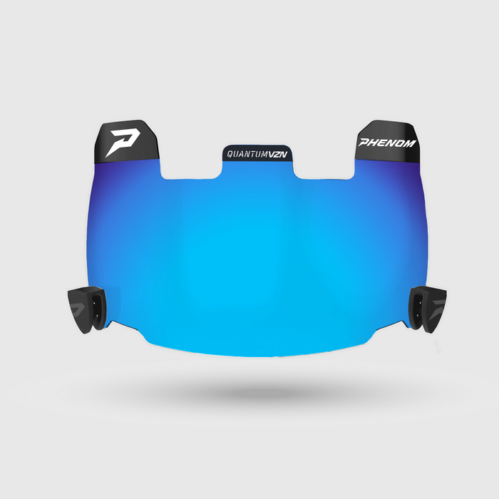 Blue football helmet 2024 visor