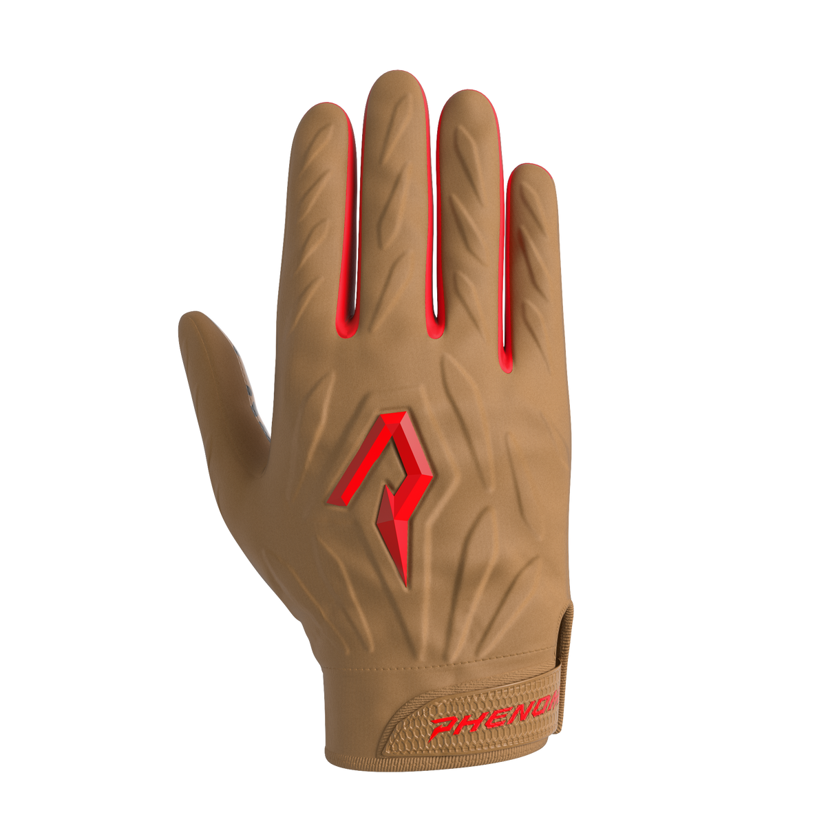 Phenom Elite Quantum Fierce Youth & Adult Padded Football Gloves - Dune Leopard