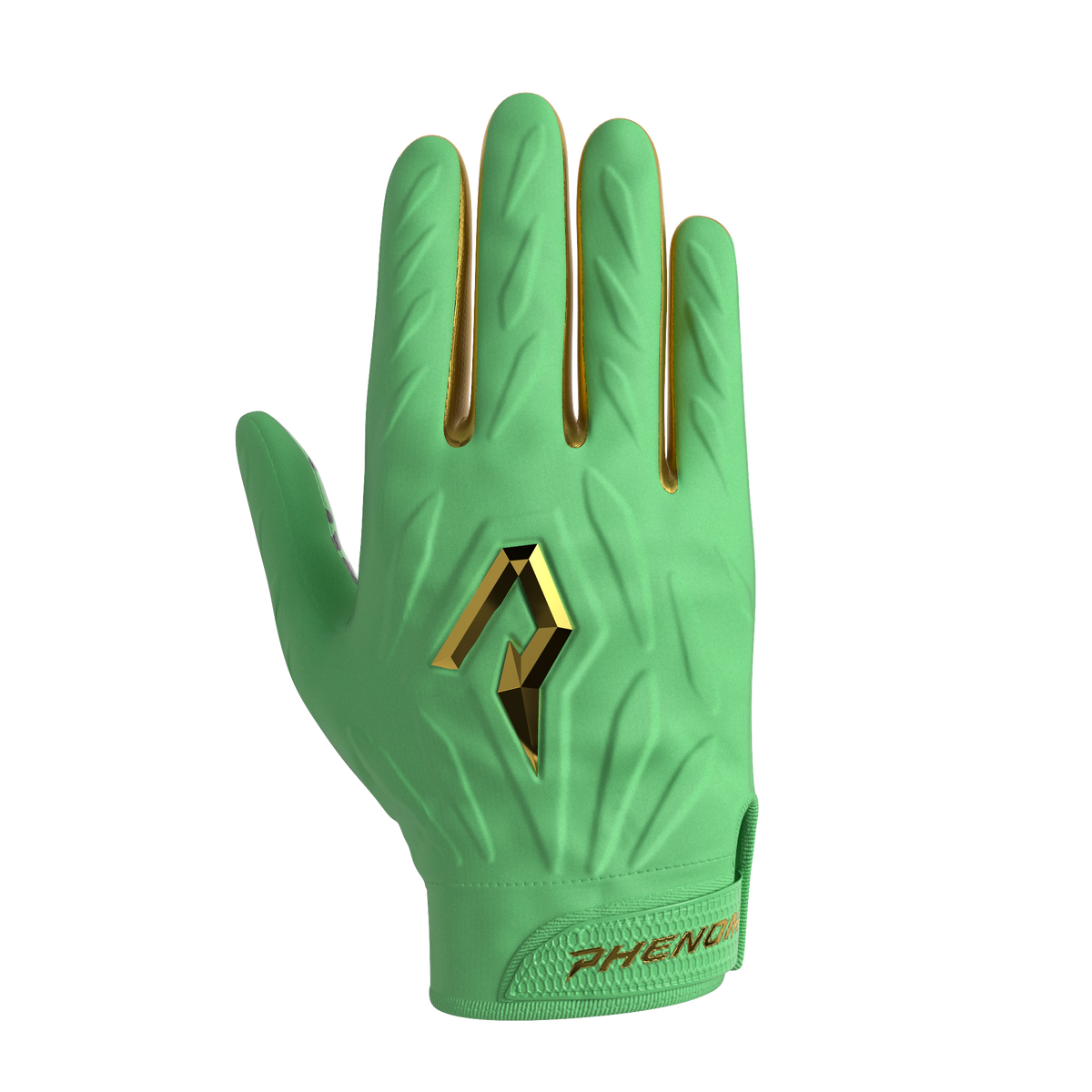 Phenom Elite Quantum Fierce Youth & Adult Padded Football Gloves - Mint Leopard