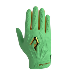 Phenom Elite Quantum Fierce Youth & Adult Padded Football Gloves - Mint Leopard