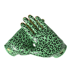Phenom Elite Quantum Fierce Youth & Adult Padded Football Gloves - Mint Leopard