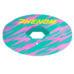 Phenom Elite Hexa-Flow Sharkle football mouthguard — teal design matching the Kool-Aid Sharkleberry Fin colorway