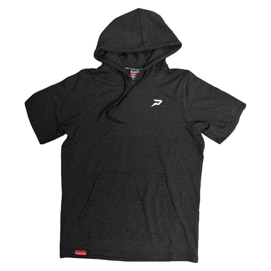 Nano Fleece SS Performance Hoodie - Heather Black