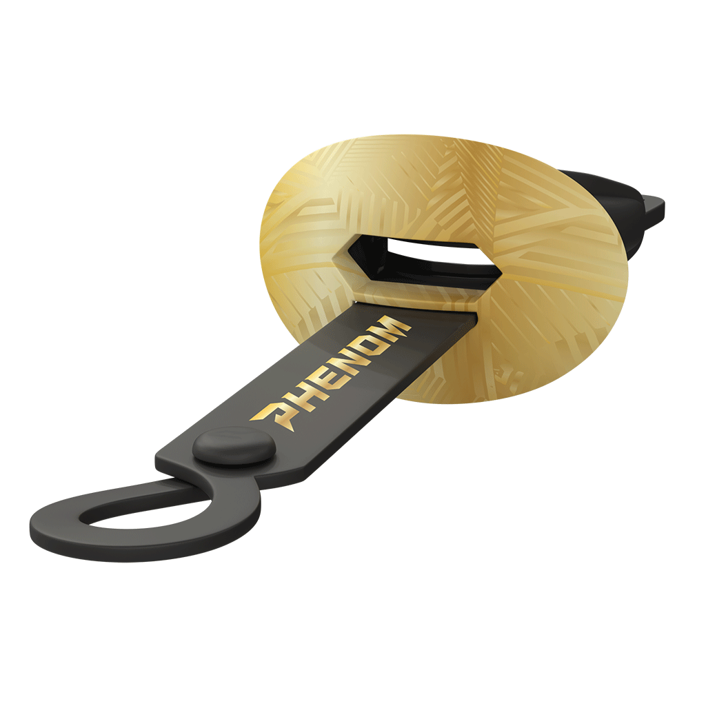 HexaFlow 4.0 SnapPlate Football Mouthguard — Black Gold Rush
