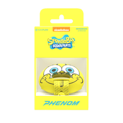 Phenom Elite x Nickelodeon SpongeBob HexaFlow 4.0 SnapPlate football mouthguard — licensed yellow SpongeBob SquarePants design