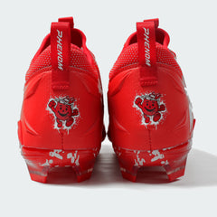 Phenom Elite Kool-Aid Cherry football cleat — angled product view