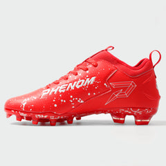 Phenom Elite Kool-Aid Cherry football cleat — outsole and traction detail