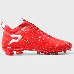 Phenom Elite Kool-Aid Cherry football cleat — side profile of low-cut silhouette