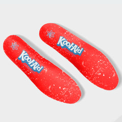 Phenom Elite Kool-Aid Cherry football cleat — detail close-up