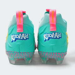 Phenom Elite Kool-Aid Sharkleberry Fin football cleat — angled product view