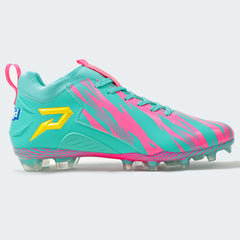 Phenom Elite Kool-Aid Sharkleberry Fin football cleat — alternate side view