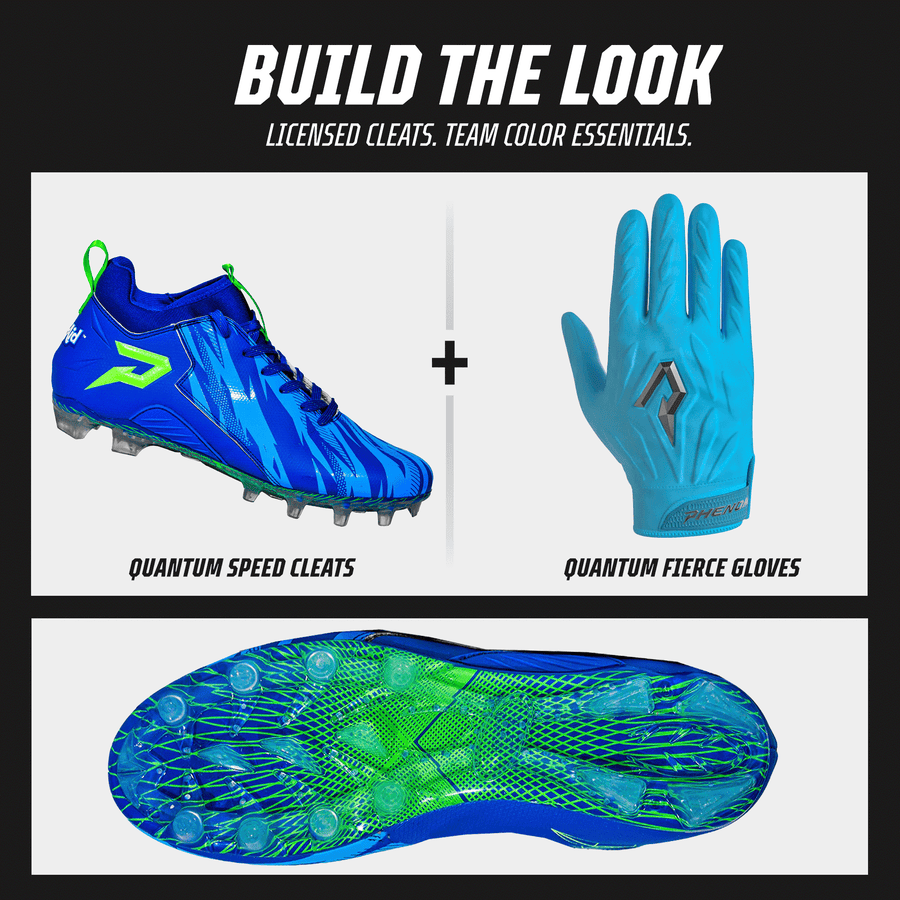 Kool-Aid 'Great Bluedini' Football Cleats - Quantum Speed by Phenom Elite
