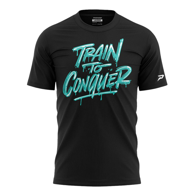Train To Conquer Drip Graphic Tee
