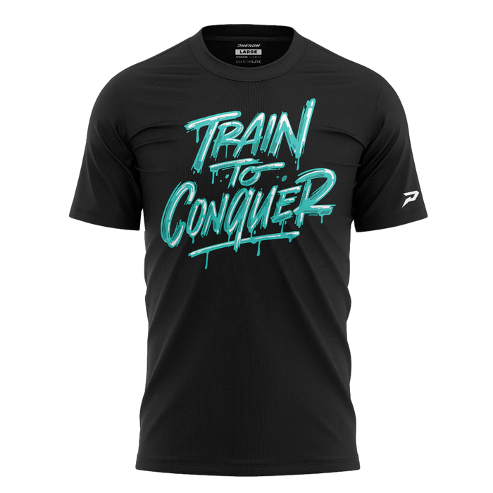 Train To Conquer Drip Graphic Tee