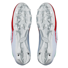 Phenom Elite x DC Comics Joker youth football cleat — Velocity 2.0 low-cut speed cleat, hero shot
