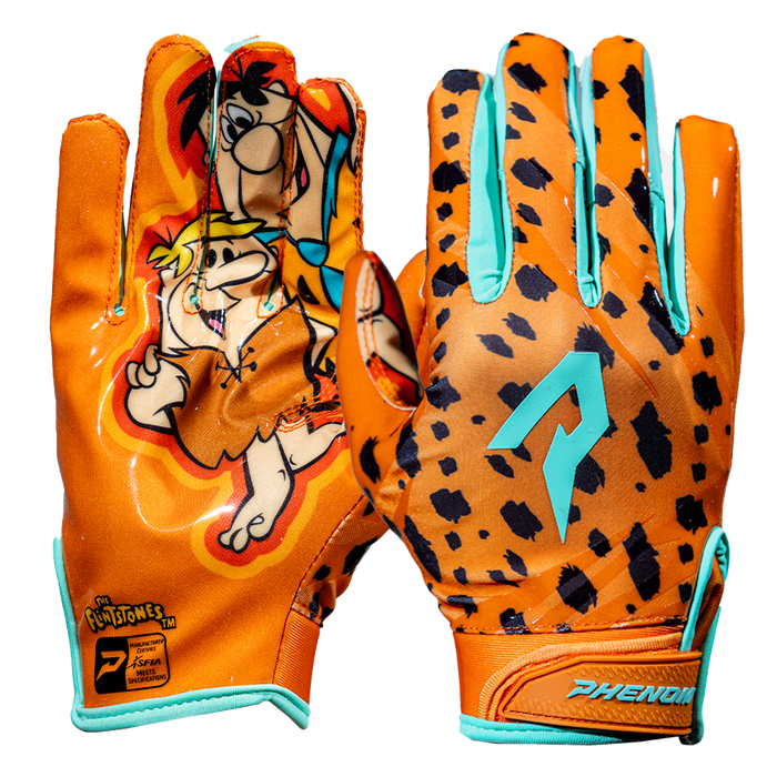 The Flintstones "Bedrock Blitz" Football Gloves - VPS5 by Phenom Elite
