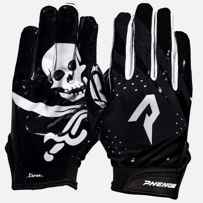 Jolly Roger Football Gloves - VPS5 by Phenom Elite