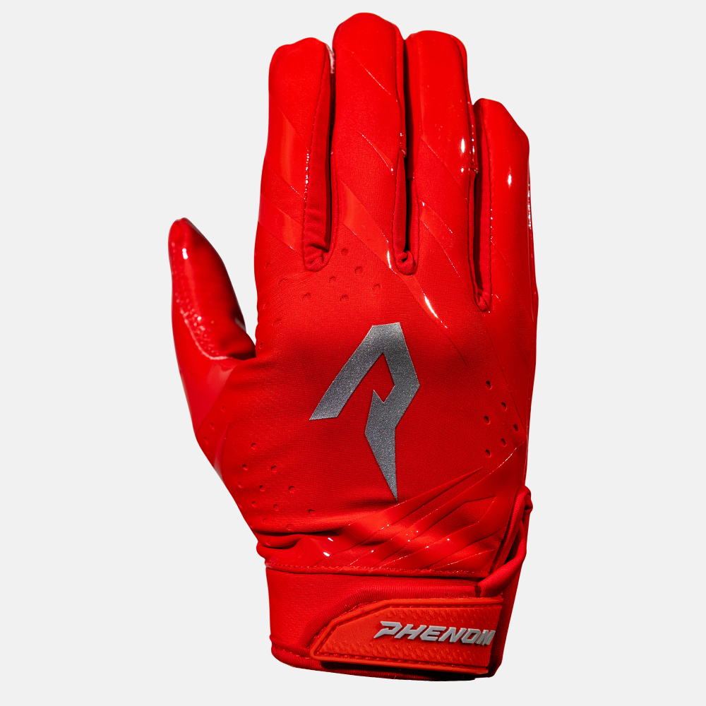 Phenom Elite Red Football Gloves - VPS5 — Phenom Elite Brand