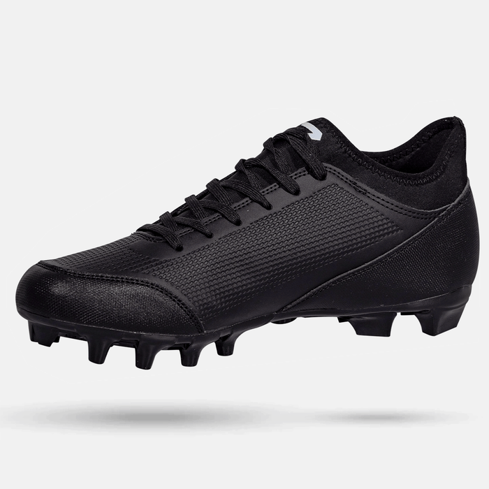 Solid black football cleats sales
