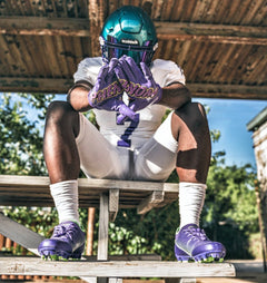 Phenom Elite x Scooby-Doo Unmasked VPS1 Vapor-Stick football gloves — alternate lifestyle photo