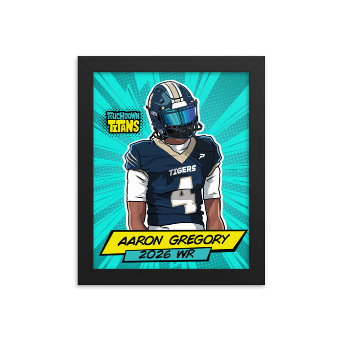 Touchdown Titans Aaron Gregory Framed Poster