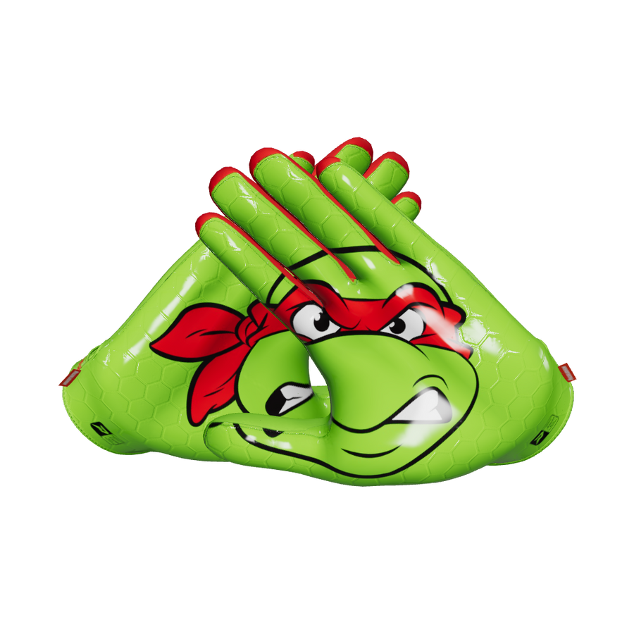Ninja Turtles: Raphael Football Gloves – VPS5 by Phenom Elite
