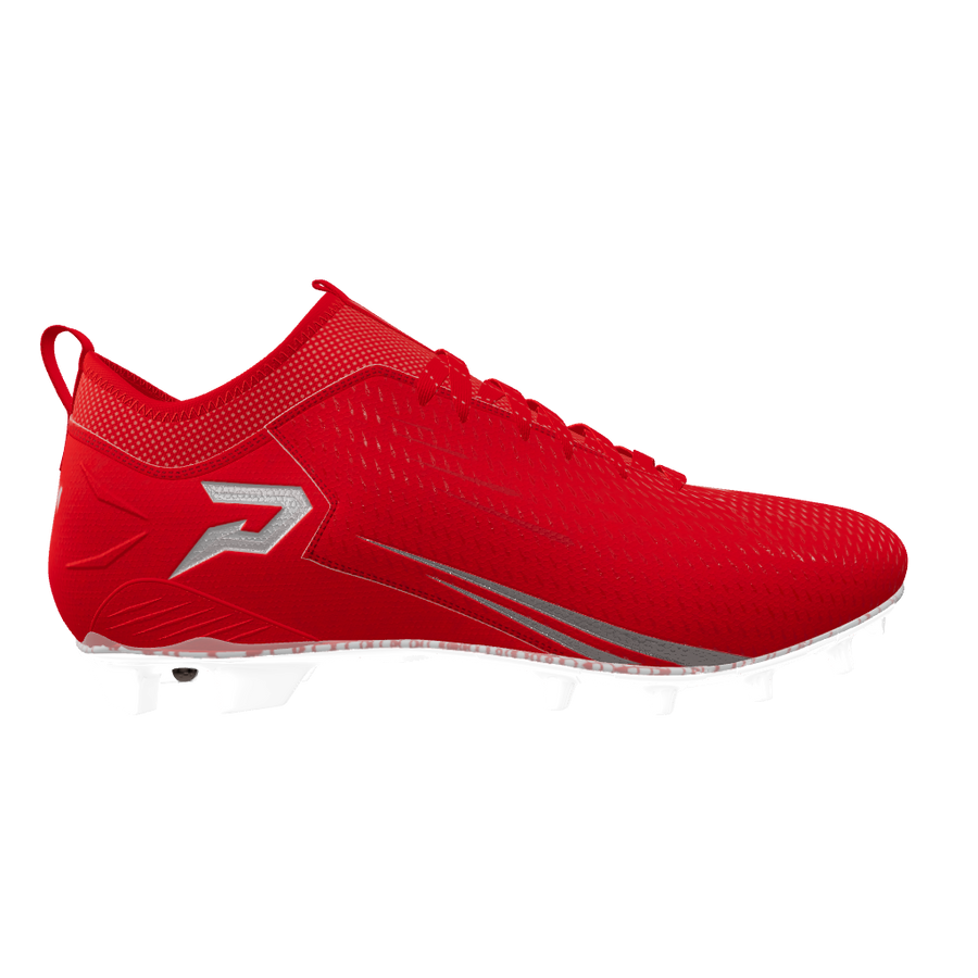 Quantum Speed: Football Cleats - Red - Team Colors