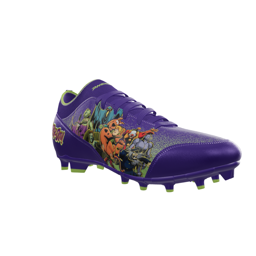 Scooby-Doo 'Unmasked' Purple Football Cleats Velocity by Phenom Elite
