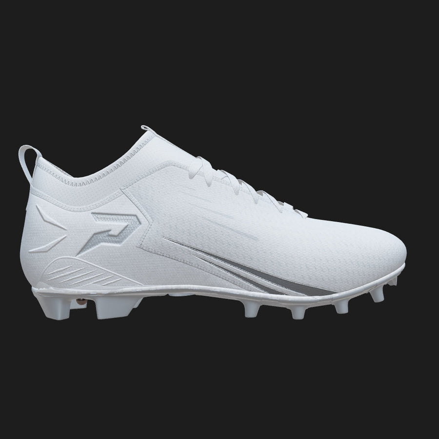 Quantum Speed: Football Cleats - White - Team Colors