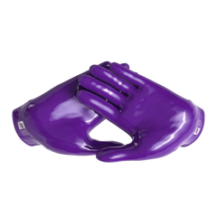 Phenom Elite Quantum Fierce purple padded football gloves Vapor-Stick palms