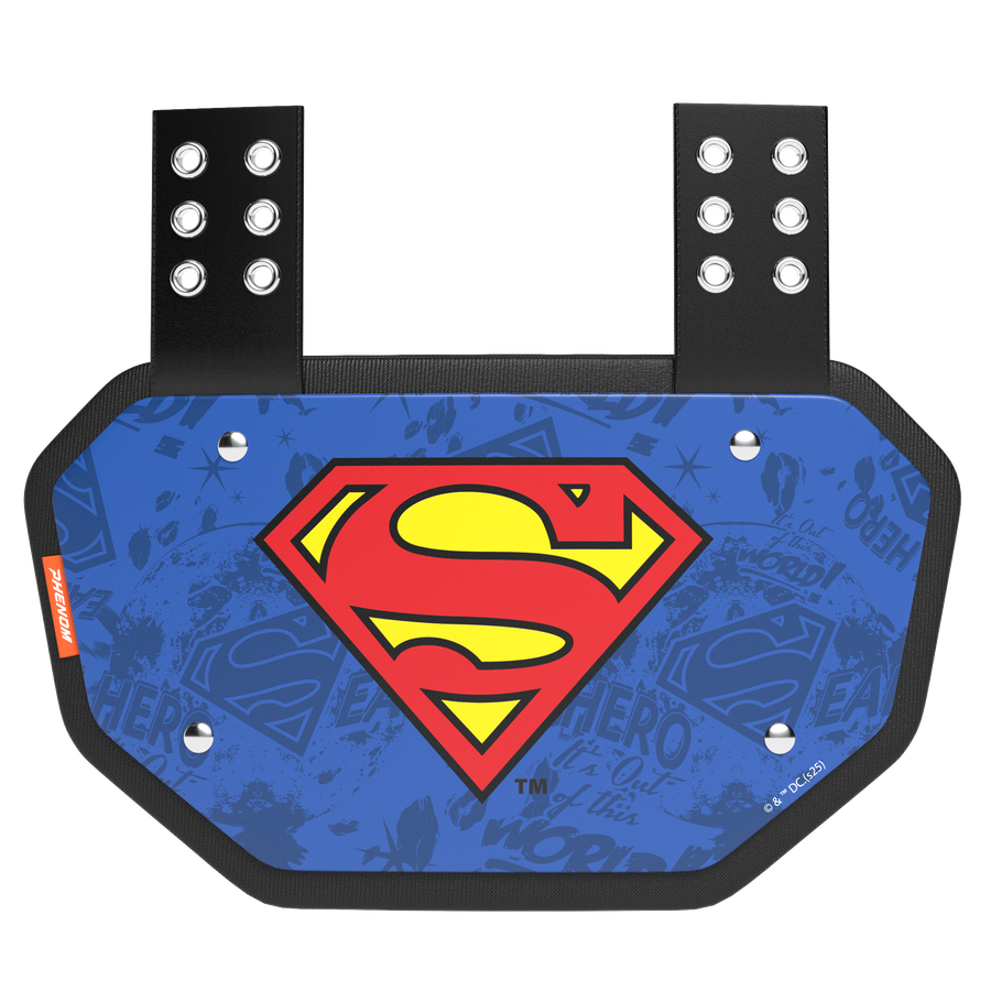 Phenom Elite Football Back Plate - Superman