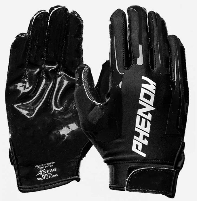 Phenom Elite Black Football Gloves - VPS1
