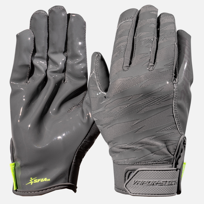 Phenom Elite Grey Football Gloves - VPS4 - Pro Label Edition