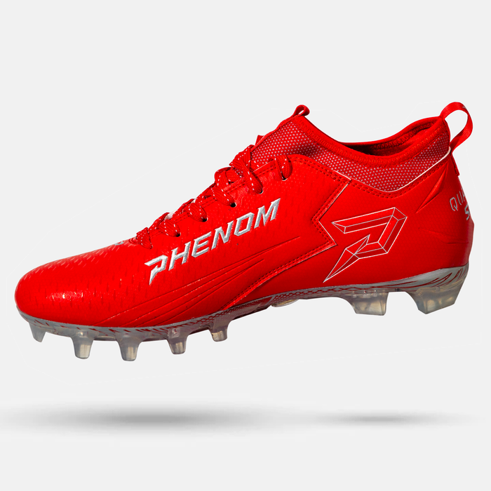 Red football deals cleats
