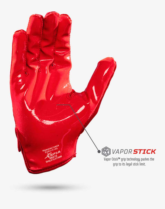 Phenom Elite Red Football Gloves - VPS5