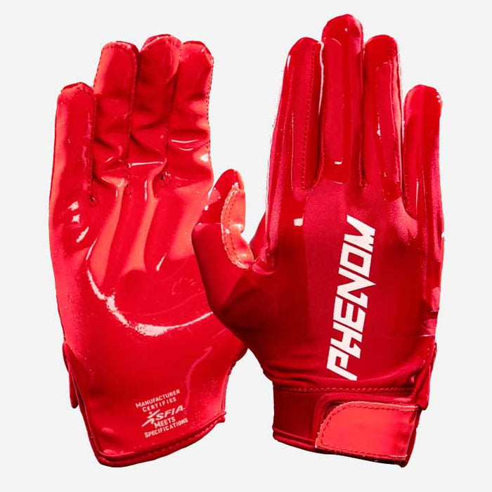 Phenom Elite Red Football Gloves - VPS1