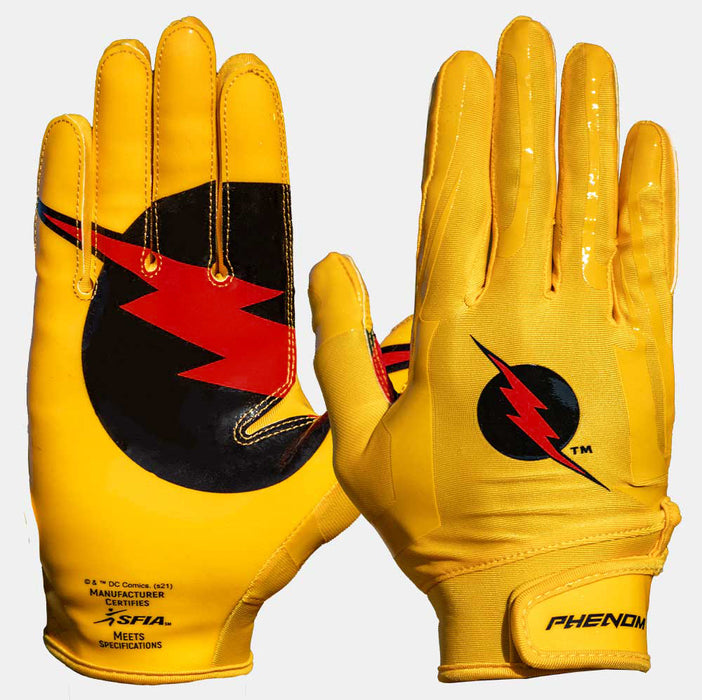 Reverse Flash Football Gloves - VPS1 by Phenom Elite