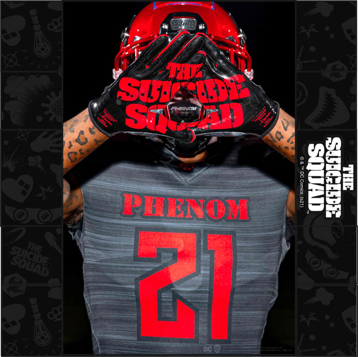 The Suicide Squad Football Gloves - VPS1 by Phenom Elite