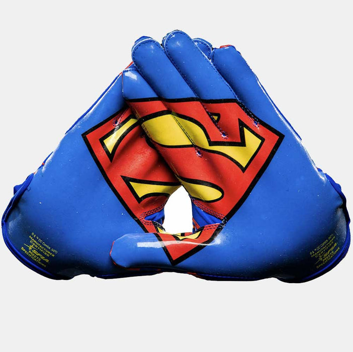 Superman Football Gloves - VPS1 by Phenom Elite