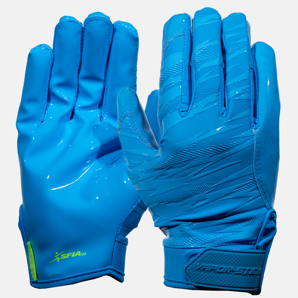 Phenom Elite Columbia Blue Football Gloves - VPS4 - Pro Label Edition ...