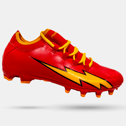 Red and gold football sales boots