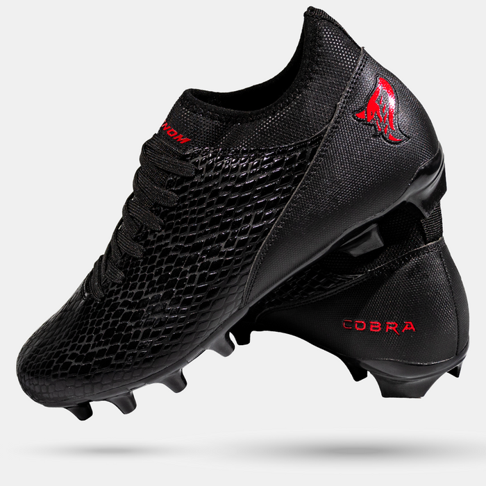 Velocity 3.0: Football Cleats - Black Cobra Skin
